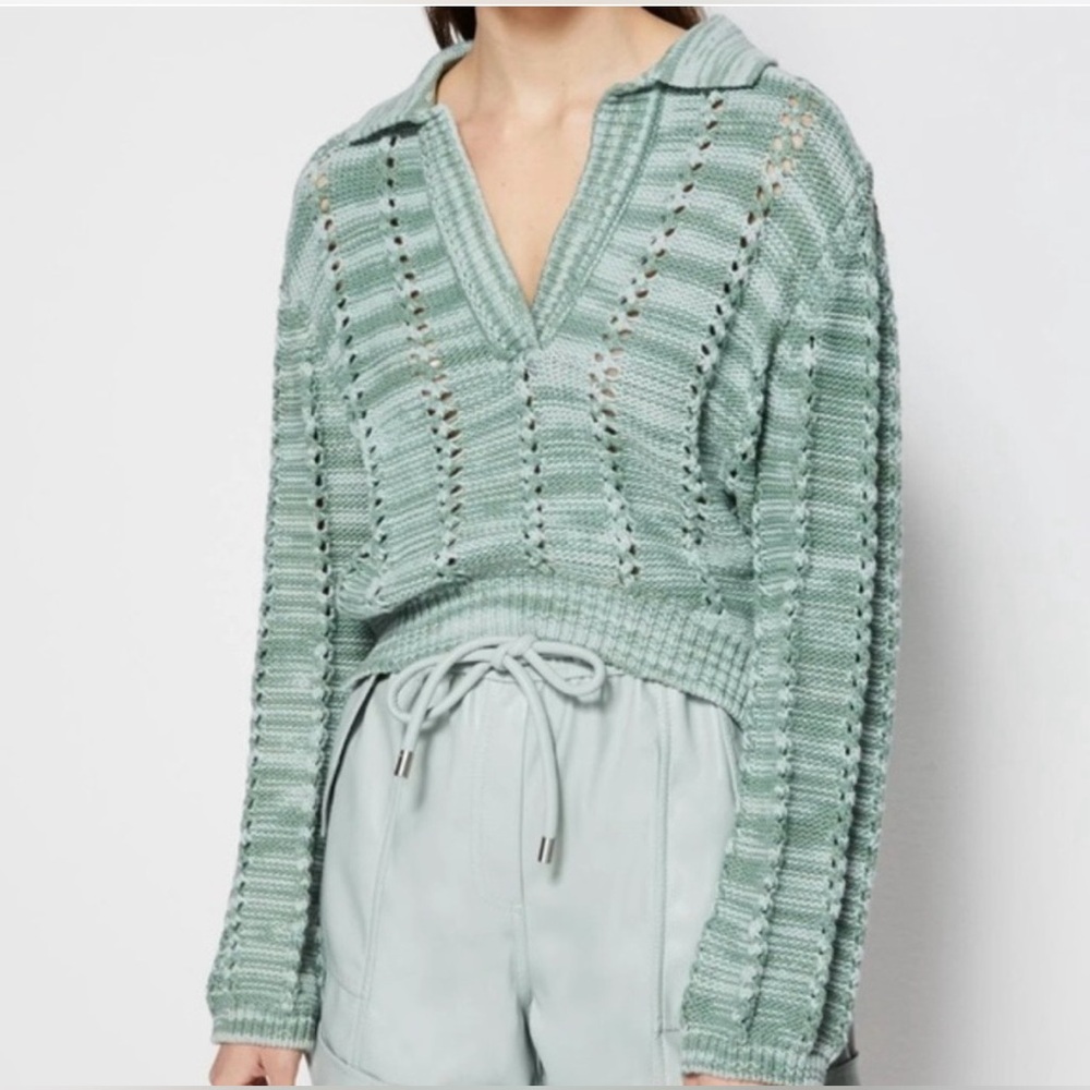 Jonathan Simkai Bernice Knit Polo Sweater